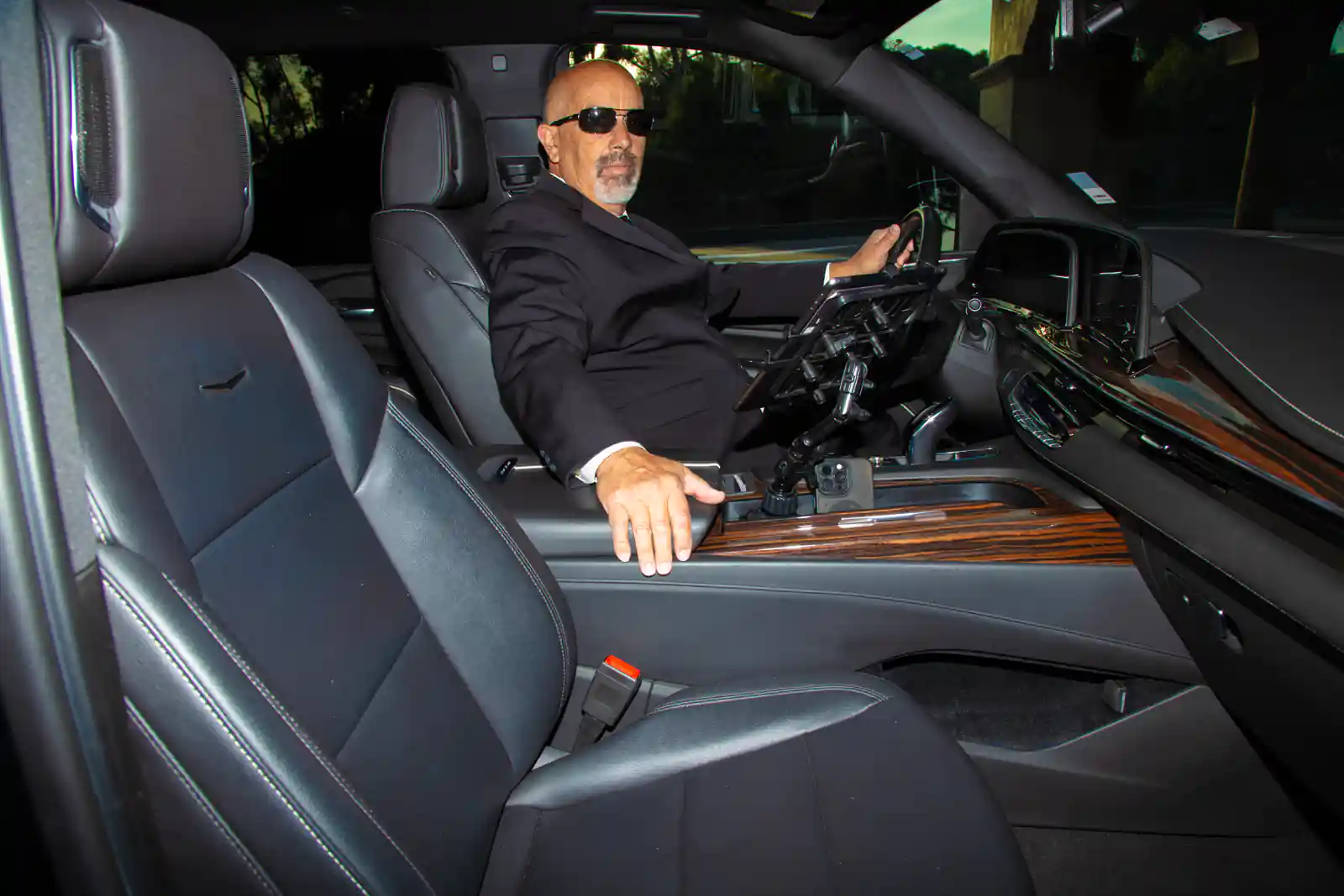 Black car interior - escalade